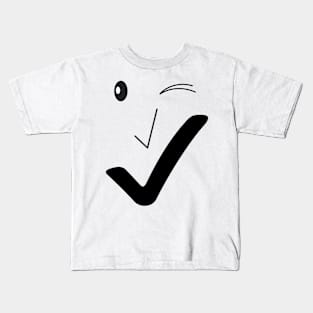 Fine smile - Fine face 02. Kids T-Shirt